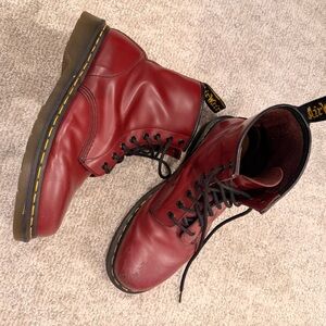 Dr. Martens Cherry Red Boots